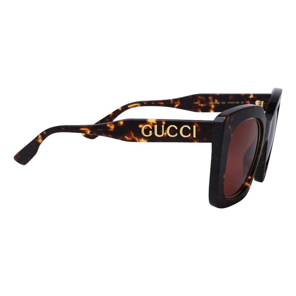 NEW GUCCI BROWN SUNGLASSES GUCCI BUTTERFLY WOMEN EYEWEAR - Picture 4 of 5